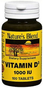 NAT B VIT D3 TB 1000IU 100 by Nature's Blend