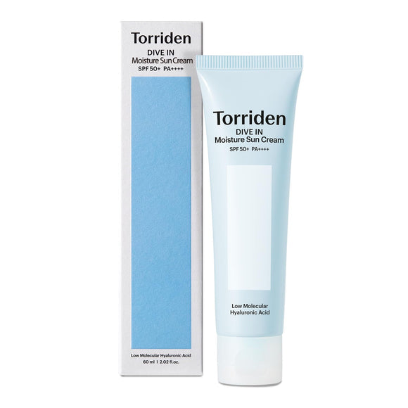 Torriden DIVE-IN Watery Moisture Sunscreen SPF50+ PA+++, 10D Hyaluronic Acid for Hydrated, Plumpled, and Supple Skin, Lightweight Sun Protection for Sensitive Skin - Korean Skincare