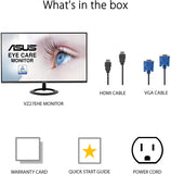 ASUS 27” 1080P Monitor (VZ27EHE) - Full HD IPS 75Hz 1ms Ultra-Slim Frameless 195553101158  [New]