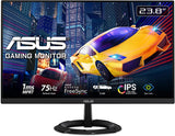 ASUS 23.8” 1080P Gaming Monitor (VZ249QG1R) - Full HD, IPS, 75Hz, 1ms, Extreme Low Motion Blur, Speakers, FreeSync, Eye Care, VESA Mountable, Ultra-Slim, DisplayPort, HDMI, Tilt 192876992326  [New]