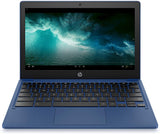 HP Chromebook 11-inch Laptop - MediaTek - MT8183 - 4 GB RAM - 32 GB eMMC Storage - 11.6-inch HD Display - with Chrome OS - (11a-na0030nr, 2020 Model, Indigo Blue) 195122314392  [New]