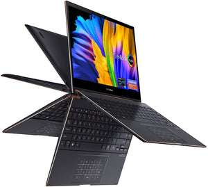 ASUS ZenBook Flip S 13 Ultra Slim Laptop, 13.3” 4K UHD OLED Touch Display, Intel Core i7-1165G7 CPU, Intel Iris Xe, 16GB RAM, 1TB SSD, Thunderbolt 4, TPM, Windows 10 Pro, Jade Black, UX371EA-XH77T 192876840085  [Used]