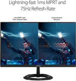 ASUS 23.8” 1080P Gaming Monitor (VZ249QG1R) - Full HD, IPS, 75Hz, 1ms, Extreme Low Motion Blur, Speakers, FreeSync, Eye Care, VESA Mountable, Ultra-Slim, DisplayPort, HDMI, Tilt 192876992326  [New]