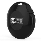 Silent Beacon Panic Button Safety Device: App-Enabled Bluetooth GPS Location Tracker & 2-Way Phone Calls, Speaker & Microphone, Custom Alerts, Rechargeable USB, Key Finder Wearable - NO fees   [New]