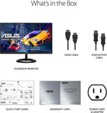 ASUS 23.8” 1080P Gaming Monitor (VZ249QG1R) - Full HD, IPS, 75Hz, 1ms, Extreme Low Motion Blur, Speakers, FreeSync, Eye Care, VESA Mountable, Ultra-Slim, DisplayPort, HDMI, Tilt 192876992326  [New]