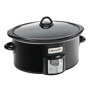 Crock-Pot 4 2091290 Quart, Intelligent Count Down Timer Slow Cooker, Black 053891123563  [New]