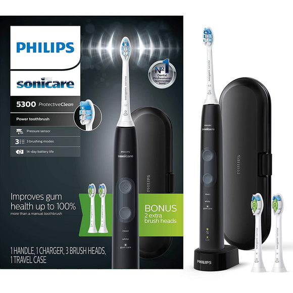 Philips Sonicare Protective Clean 5300 Rechargeable Electric Toothbrush HX6423/34 Blk 075020091451  [New]