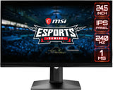 MSI 24.5” FHD Narrow Bezel 240Hz 1ms Gaming Monitor (OPTIX MAG251RX) Black 824142196588  [New]