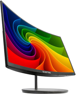 Sceptre 24" Curved 75Hz Gaming LED Monitor Full HD, Wall Mount Ready Black 792343323242  [New]