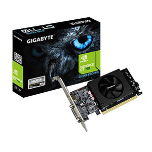 Gigabyte GeForce GT 710 2GB Graphic Cards and Support PCI Express 2.0 X8 Bus Interface. Graphic Cards GV-N710D5-2GL 889523010198  [New]