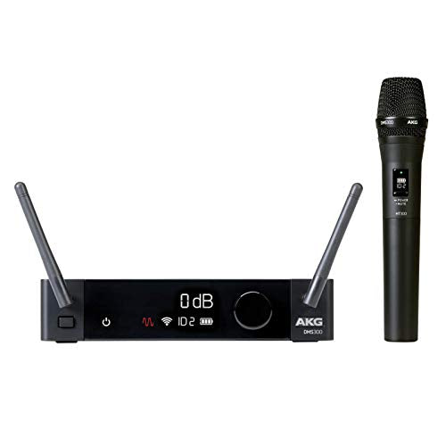 AKG Pro Audio DMS300 Digital Wireless Instrument Microphone System with SR300 Stationary Receiver and HT300 Handheld Microhone   [New]