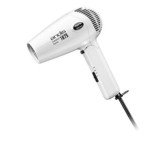 Andis 80075 1875-Watt Fold-N-Go Ionic Hair Dryer, Pearl White 040102800757  [New]