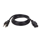 Tripp Lite Standard Computer Power Cord 10A,18AWG (NEMA 5-15P to IEC-320-C13) 6-ft.(P006-006) 373320133926  [New]