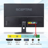 Sceptre 20" 1600x900 75Hz Ultra Thin LED Monitor E205W-16003R 792343320036  [New]