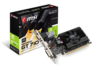 MSI Gaming GeForce GT 710 2GD3 LP 2GB GDRR3 64-bit Profile Graphics Card 796594538370  [New]