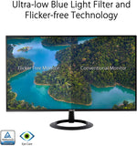 ASUS 27” 1080P Monitor (VZ27EHE) - Full HD IPS 75Hz 1ms Ultra-Slim Frameless 195553101158  [New]