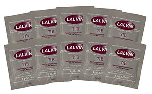 Lalvin Wine Yeast 71B 1122 Yeast, 10 Packs   [New]